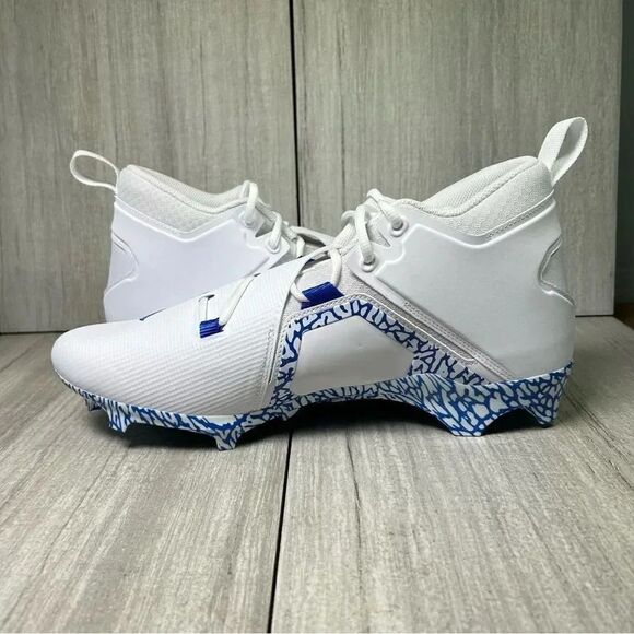 RARE Nike Jordan Alpha Menace Pro 3 UCLA Team Issued Football Cleats Men Size 15 - Picture 4 of 10